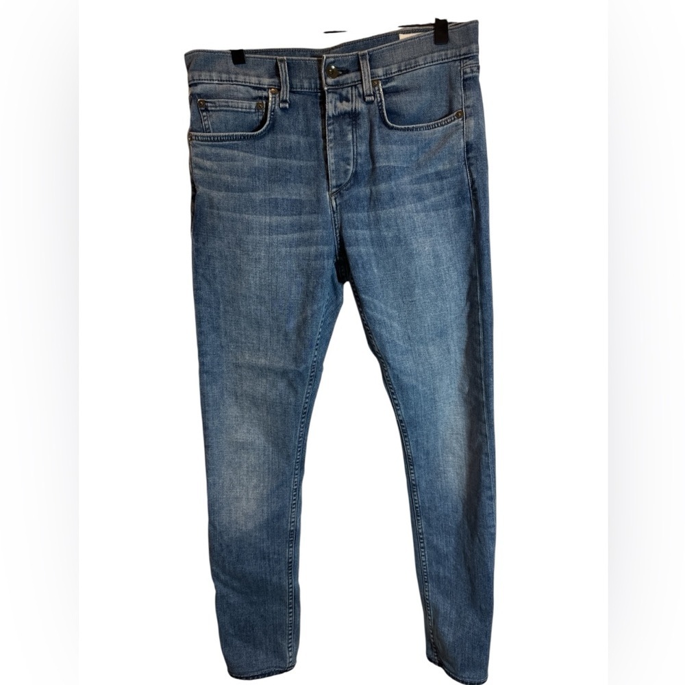 Rag & Bone Fit 1 Skinny Jeans Mens Size 30x32 (29") Blue Denim Button Fly